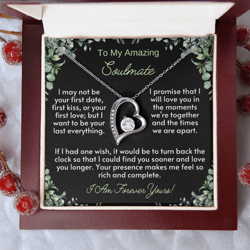 To My Amazing SOULMATE: The Forever Love Necklace - a radiant tribute to the timeless connection with your amazing soulmate.