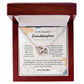 To My Beautiful Granddaughter...Love, Grandpa - Interlocking Hearts Necklace