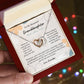 To My Beautiful Granddaughter...Love, Grandpa - Interlocking Hearts Necklace