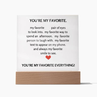 YOU'RE MY FAVORITE EVERYTHING! (Printed)