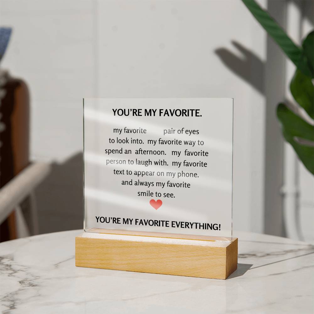 YOU'RE MY FAVORITE EVERYTHING! (Printed)